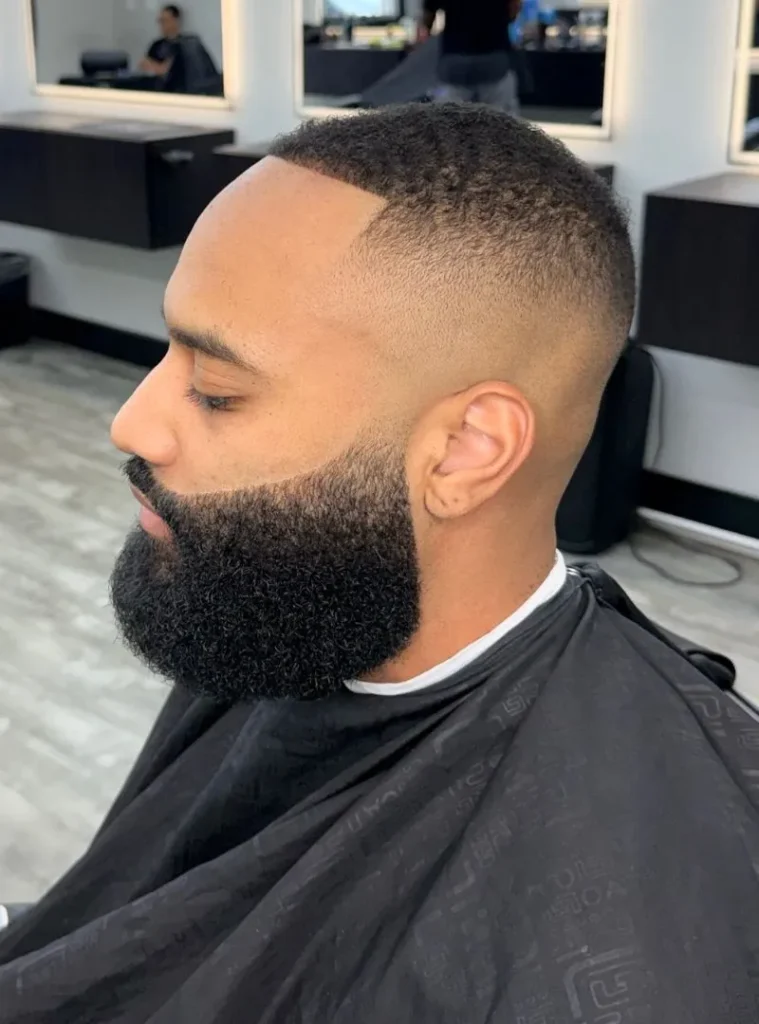 19 Skin Fade Hair Styles Men Can Try for a Clean, Modern Cut 12 High Skin Fade With a Full Shaped Beard
